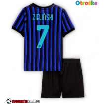 Otroške Nogometnih dresov Inter Milan Piotr Zielinski #7 Domači 2025-26 Kratki rokavi (+ hlače)